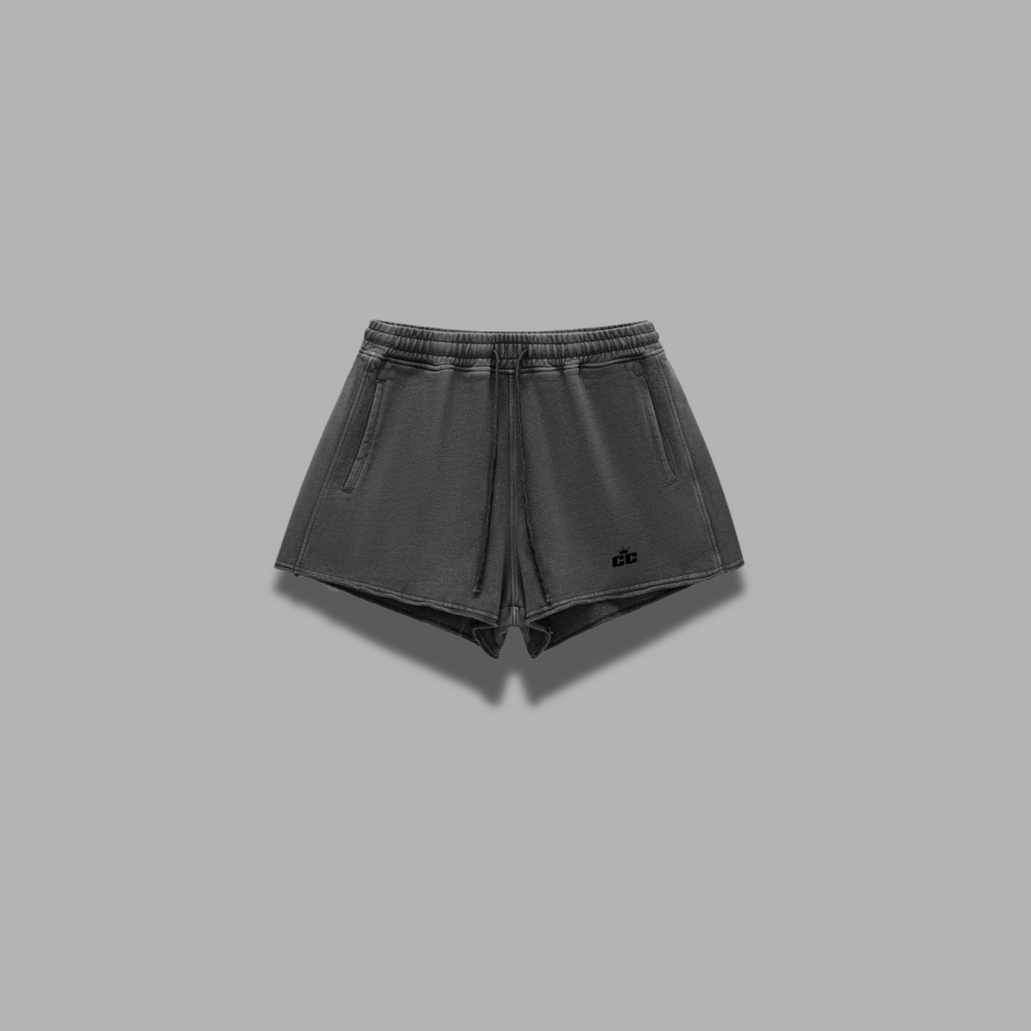Washed Drawstring Shorts
